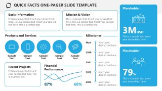 Business Quick Facts Template for PowerPoint 