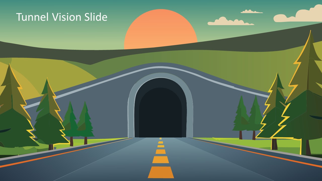Tunnel Vision PPT Slide Template 