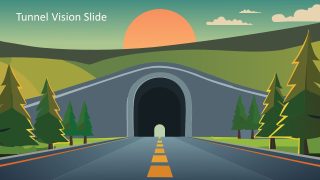 Customizable Tunnel Vision PowerPoint Template 