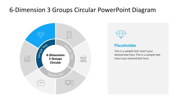 Customizable Dimension 6 Infographics Slide