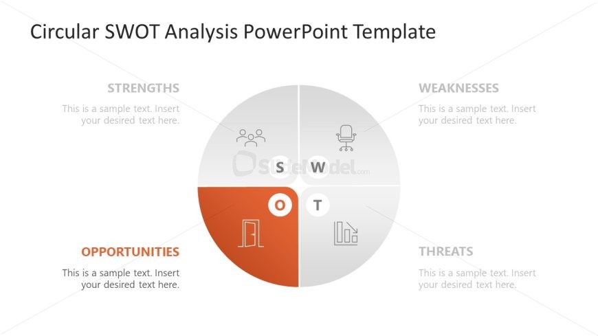 Circualr SWOT Diagram - Opportunities Slide Template