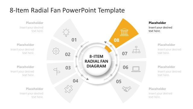 8-Item Radial Fan Layout Template