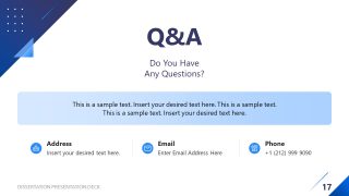 Q&A Discussion Dissertation Presentation Layout