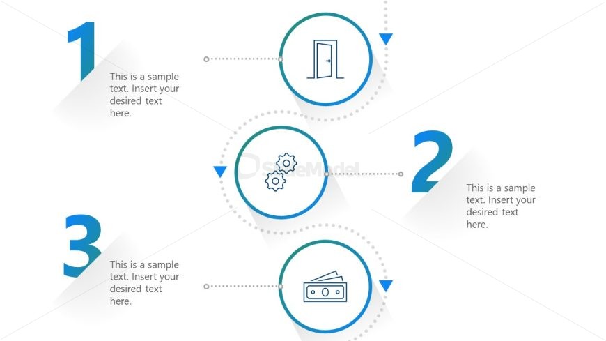 Vertical Numbered Infographic PPT Template