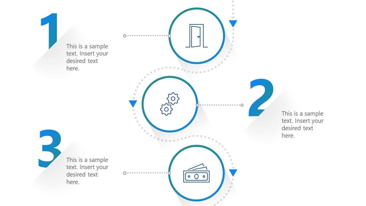 Vertical Numbered Infographic PPT Template