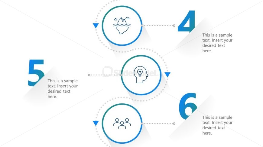 Vertical Numbered Infographic Slide Layout