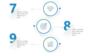 Vertical Numbered Infographic Template for Presentation 
