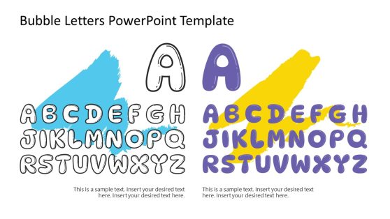 Bubble Letters Presentation Template