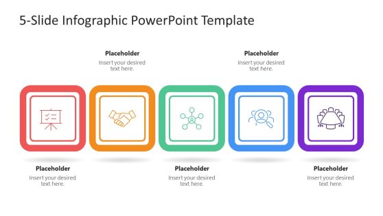 5-Item Horizontal Infographic PowerPoint Template
