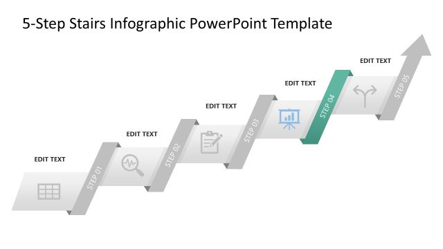 5-Step Stairs Infographic Presentation Template