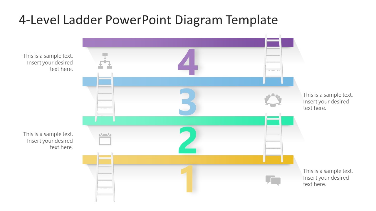 4-Level Diagram Slide for PPT Presentation 