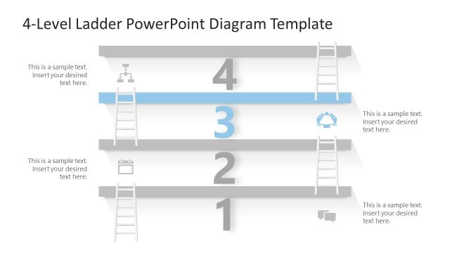 Third Level Highlight Slide – Ladder Diagram Template