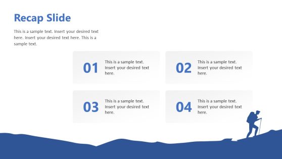 4-Item Recap Slide PowerPoint Template