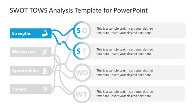 SWOT TOWS Diagram Template