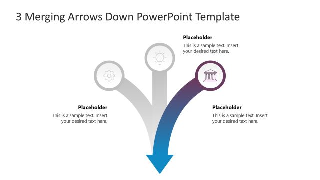 3 Merging Arrows Down Template Layout