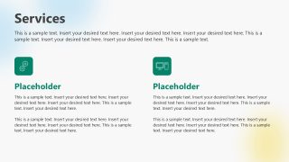 Service Brief PPT Template with Infographics 