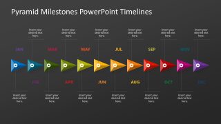 Pyramid Milestones PPT Timelines Slide for PowerPoint 