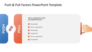 Push & Pull Factors Infographic Template for PowerPoint 