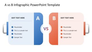 Editable A vs B Concept Infographic Template 