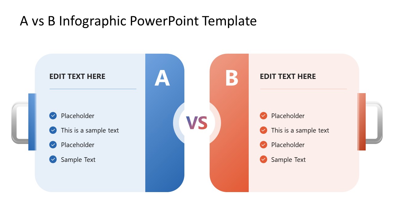 Editable A vs B Concept Infographic Template 