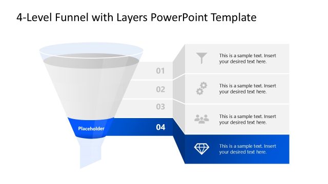 Level 4 Slide – 4-Level Funnel Diagram Template