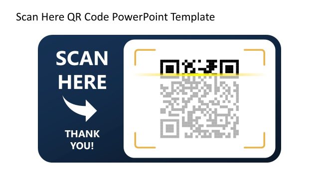 Scan Here QR Code Slide with Mobile Mockup