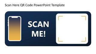 Customizable Scan Here QR Code PowerPoint Slide 