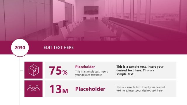Vertical By The Numbers PowerPoint Template