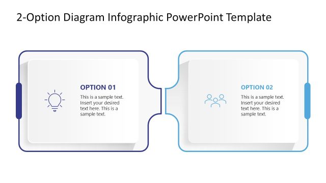 2-Option Diagram Infographic Presentation Slide Template