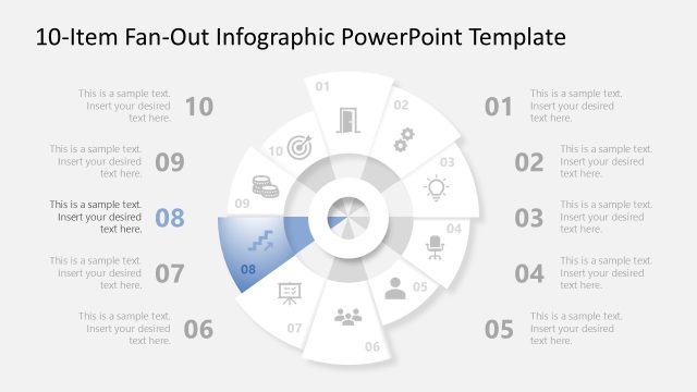 Engaging 10-Item Fan-Out Infographic Layout