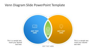 Editable Venn Diagram PowerPoint Slide 