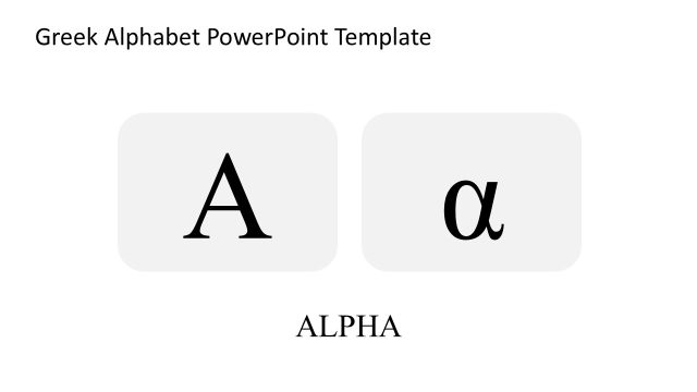 Greek Alphabet PowerPoint Template