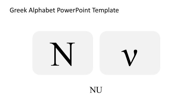 Nu Slide – Greek Alphabet PPT Template