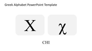 Greek Alphabet Template - Chi Slide 