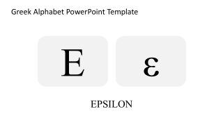 Greek Alphabet Template for Presentation 