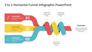 3-to-1 Horizontal Funnel Infographic PPT Slide for Business Presentation 