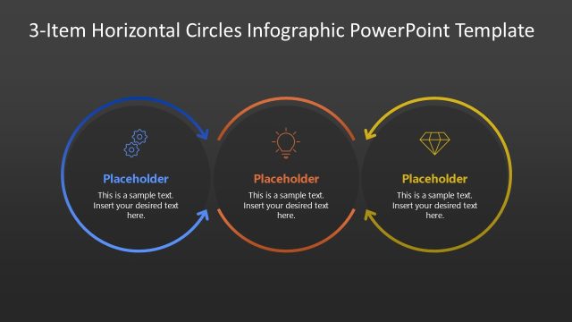 3-Item Horizontal Circles Presentation Template