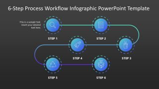 6-Step Process Workflow Template for PowerPoint 