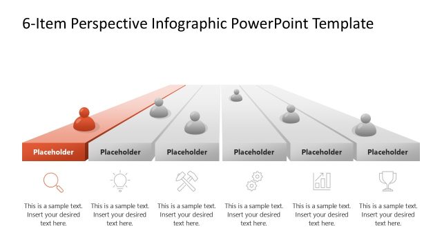 6-Item Perspective Infographic Slide Template