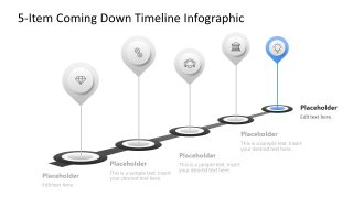 5-Item Coming Up Timeline Infographic Slide 