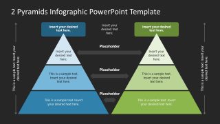 2 Pyramids Infographic Template for PowerPoint 