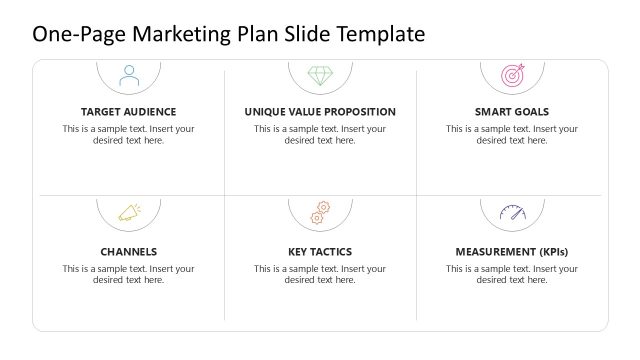 One-Page Marketing Plan Template for PowerPoint