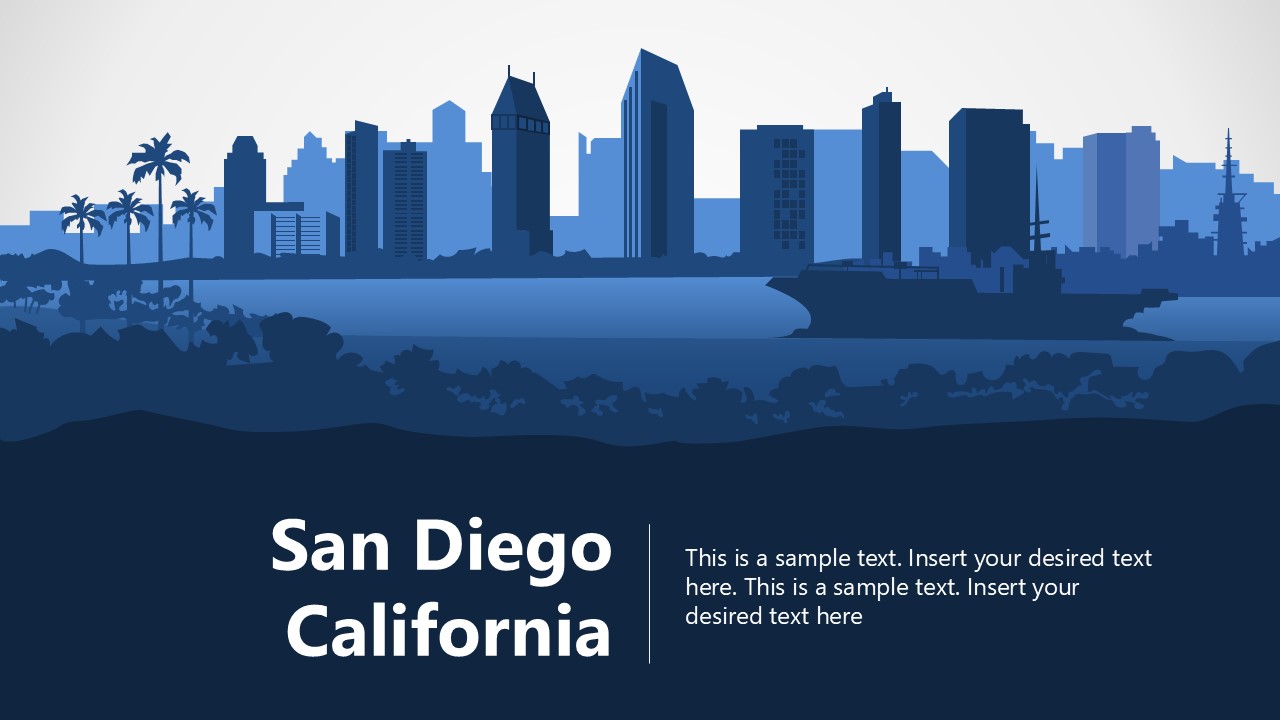 San Diego California Slide Template
