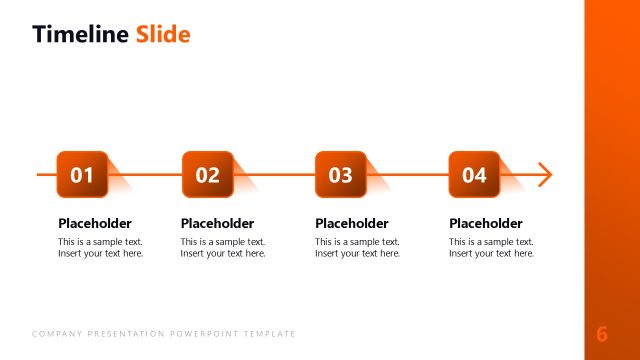 Timeline Slide – Light Business Profile Template