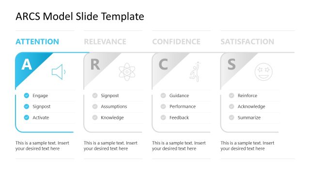 Attention Spotlight Slide – ARCS Model Template Layout