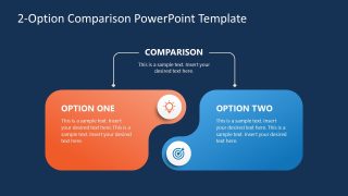 2-Option Comparison Template PPT Slide 