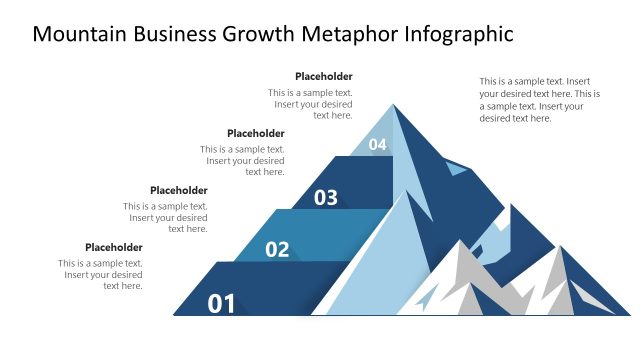 Mountain Business Growth Metaphor PowerPoint Template