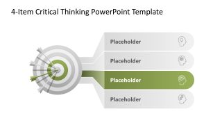 4-Item Critical Thinking PowerPoint Slide 