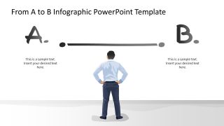 Creative From A to B Infographic PPT Template