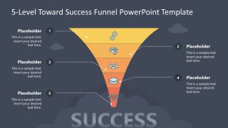 5-Level Toward Success Funnel Presentation Template